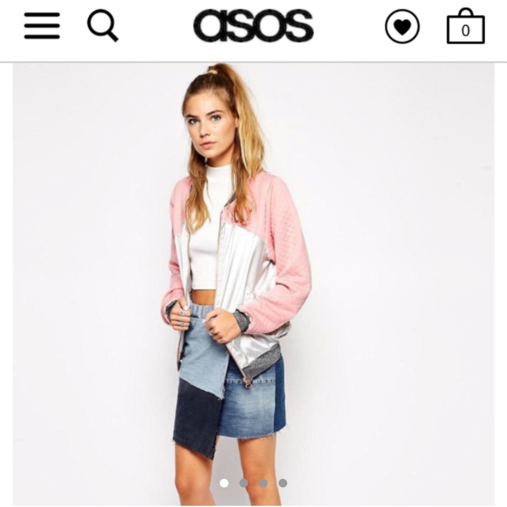 SOLD THE RAGGED PRIEST Colorblock Bomber Jacket